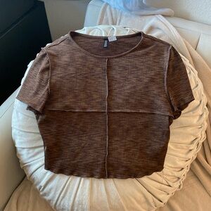 H&M CROP TOP (BROWN)